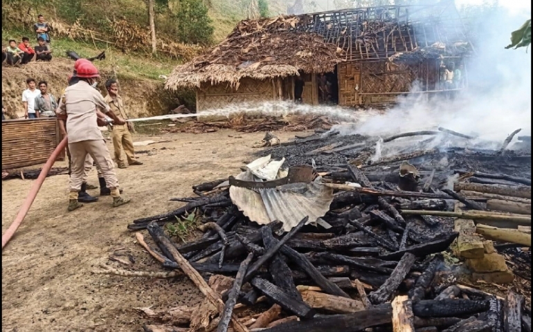 Fire guts house in Mon, coal depot in Tuli 