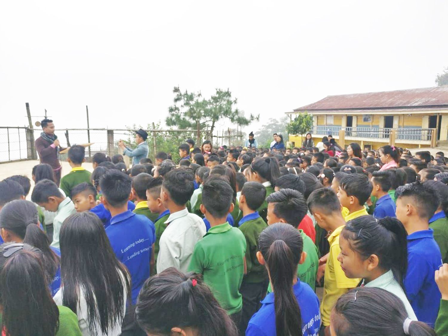 Agape School, Kiphire celebrated Children's Day in the school campus with Jackson Rongmei as the guest speaker. Yanglicho, Irabot, Kitoka and Ingocha presented special song while Yangtsavi and team presented dance. The programme also witness gift presentation by the teacher to all the students. (Morung Photo)