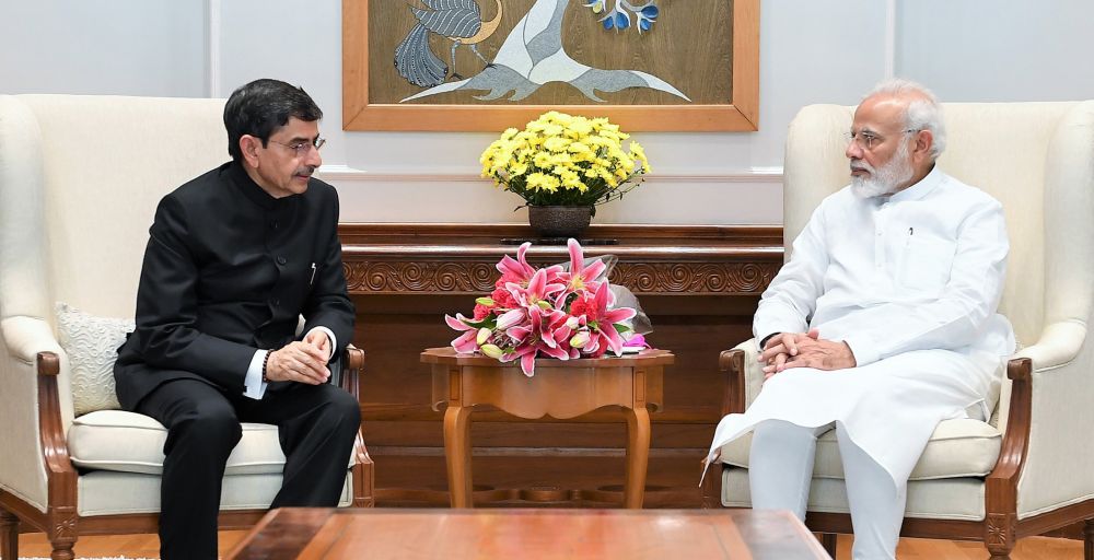 The Governor of Nagaland, R.N. Ravi calling on the Prime Minister, Shri Narendra Modi, in New Delhi on August 08, 2019. (PIB Photo)