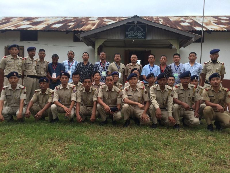 Officials of All Nagaland Taxi Association (ANTA) Wokha visited district jail Wokha and distributed food items among the inmates on August 15. (Photo Courtesy: ANTA Wokha)