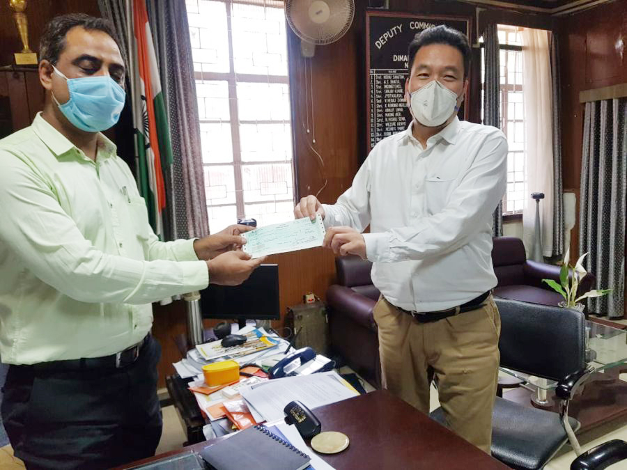 SBI, COVIT-19 Fund DImapur