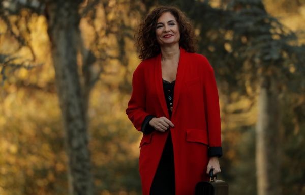 Spain's Budget Minister and government spokeswoman Maria Jesus Montero arrives to attend the first cabinet meeting at the Moncloa Palace in Madrid, Spain on January 14, 2020. (REUTERS File Photo)