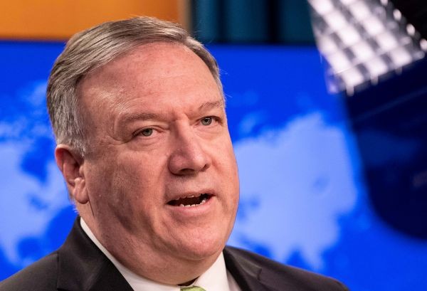 U.S. Secretary of State Mike Pompeo speaks to the media at the State Department in Washington, US on May 20, 2020. (REUTERS File Photo)