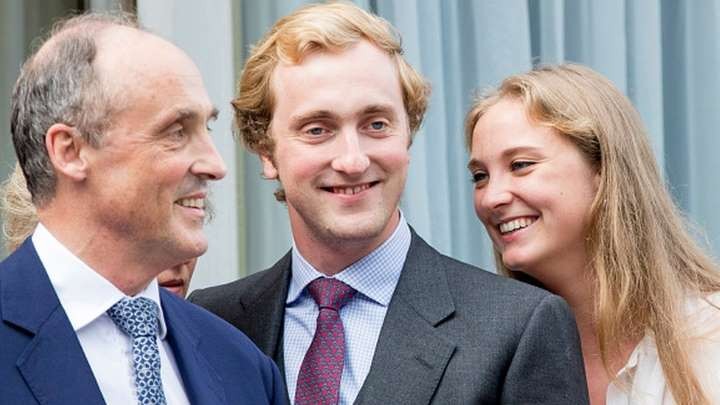 Prince Joachim of Belgium (C) is said to have mild coronavirus symptoms. Getty Images