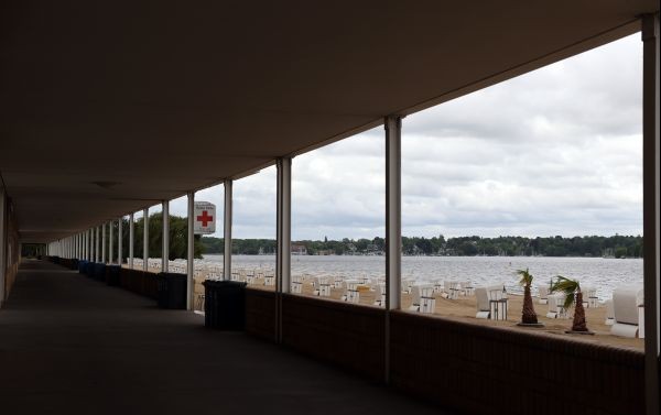 Rows of empty beach chairs line at the Wannsee lido, on the opening day of the pool season, amid the coronavirus disease (COVID-19) outbreak in Berlin, Germany on May 25. (REUTERS Photo)