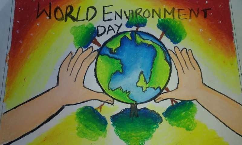 World Environment Day drawing | How to draw world environment day | save  Earth Save nature drawing - YouTube