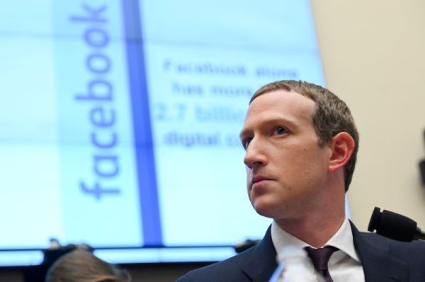 Facebook Chairman and CEO Mark Zuckerberg testifies at a House Financial Services Committee hearing in Washington, US on October 23, 2019. (REUTERS File Photo)