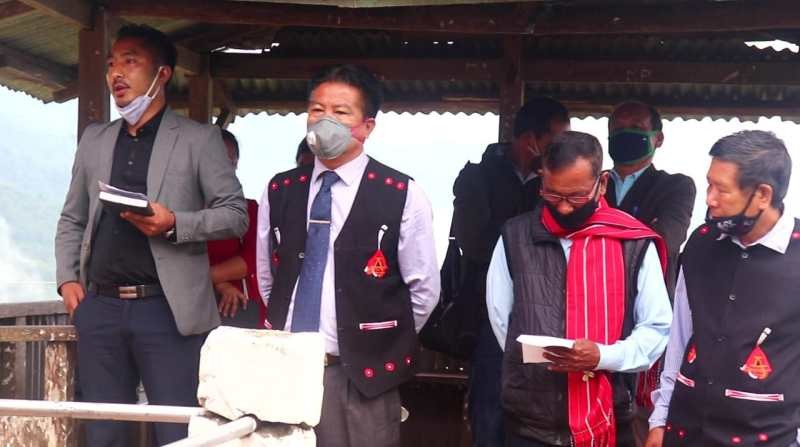 DC Longleng along with the leaders of the Phom community during celebration of Phom Day on June 6 at Longleng.