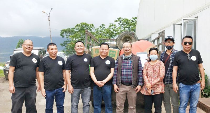 In commemoration of World Music Day, the Naga Musicians Collective (NMC) donates food items for Kohima quarantine centre in the presence of Limasenla ADC (Headquarter), convenor food committee for Quarantine centre Kohima on June 20.