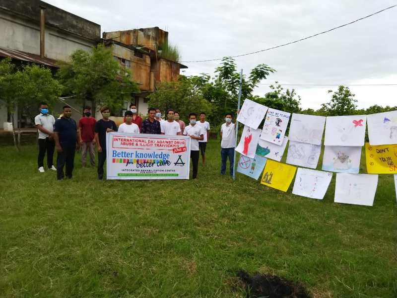 Participants during the commemoration of the International Day Against Drug Abuse and Illicit Trafficking held at Murise Village, Dimapur on June 26.