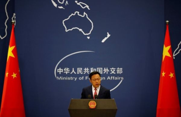 Chinese Foreign Ministry spokesman Zhao Lijian attends a news conference in Beijing, China on April 8, 2020. (REUTERS File Photo)