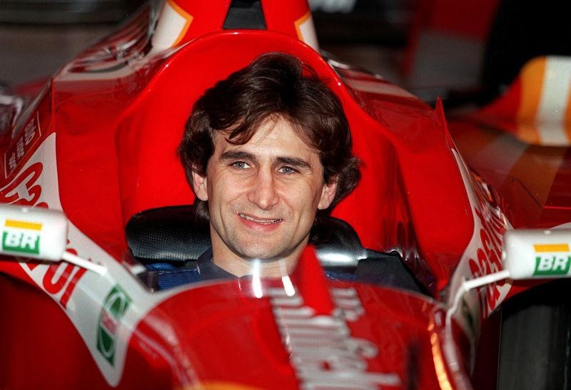 FILE PHOTO: FILE PHOTO: Williams F1 Formula One Car Launch - New Williams driver Alex Zanardi sits in the Williams car - 7/1/99 - Action Images/Brandon Malone/File Photo/File Photo