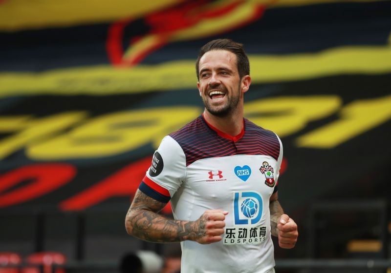 Southampton's Danny Ings celebrates scoring their second goal, as play resumes behind closed doors following the outbreak of the coronavirus disease (COVID-19) Adam Davy/Pool via REUTERS