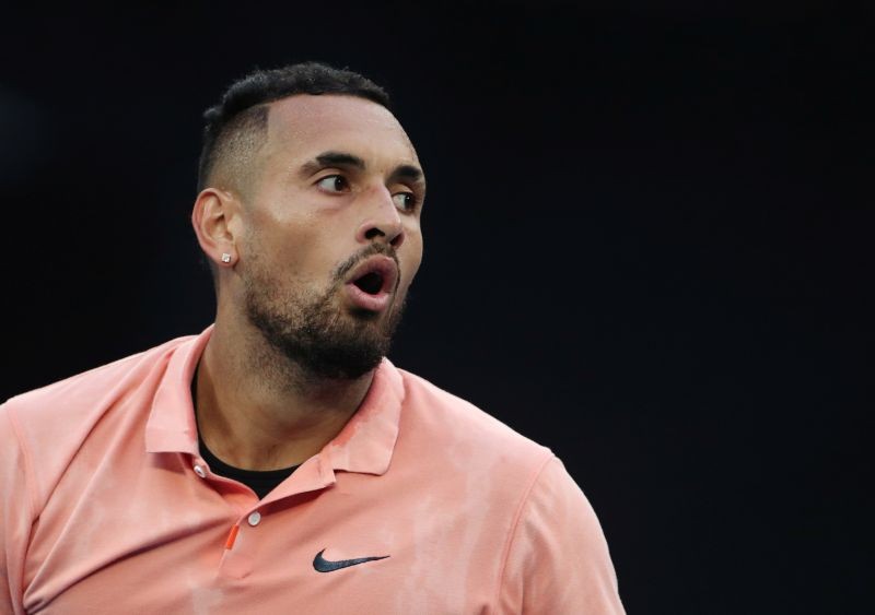 Australia's Nick Kyrgios during the match against France's Gilles Simon. REUTERS/Hannah Mckay/File Photo