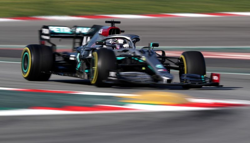 Mercedes' Lewis Hamilton in action during testing REUTERS/Albert Gea/File Photo