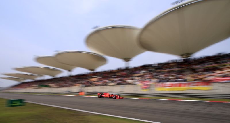 Shanghai International Circuit, Shanghai, China - April 13, 2019 Ferrari's Sebastian Vettel in action during qualifying REUTERS/Aly Song