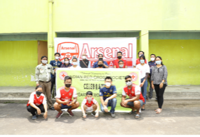 Members of the Arsenal Supporters Club Nagaland contributed 1000 kgs to the Internationa Red Cross Society Nagaland on June 1.   