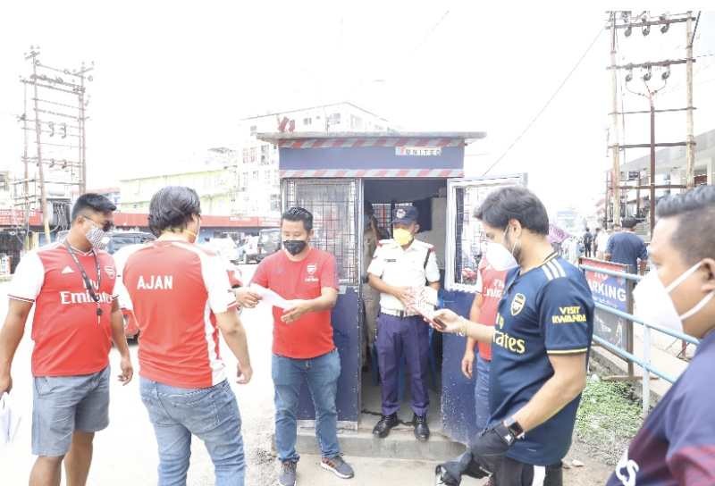 Members of the Arsenal Supporters Club Nagaland contributed 1000 kgs to the Internationa Red Cross Society Nagaland on June 1.   