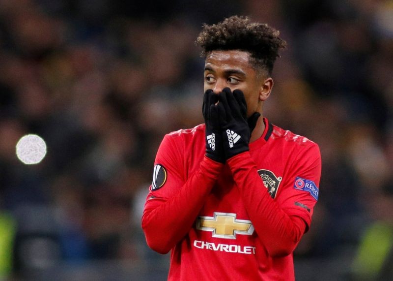 Manchester United's Angel Gomes reacts REUTERS/Valentyn Ogirenko/File Photo