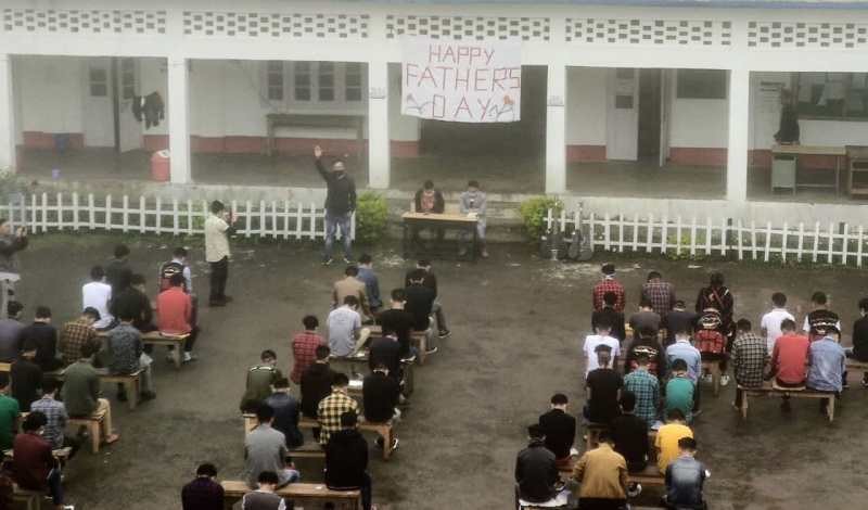 A Father's Day programme was held at Sao Chang College Quarantine Centre in Tuensang on June 21. 