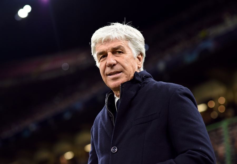 Atalanta coach Gian Piero Gasperini before the match (REUTERS File Photo)