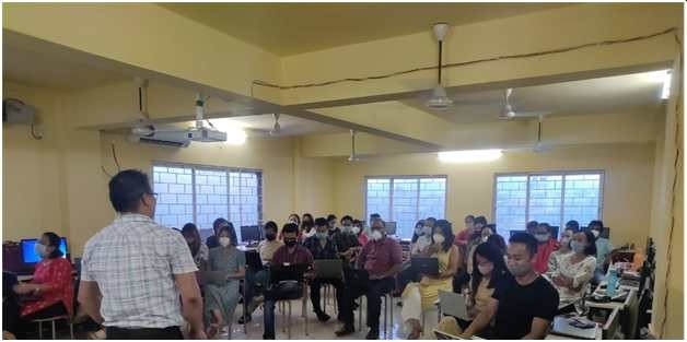 Internal Quality Assurance Cell (IQAC), Unity College organized a two- day faculty development program on “Use of ICT Tools in teaching and learning” on June 18 and 19.  The current COVID-19 pandemic and the changes it has brought about especially in the teaching and learning environment has made it vital for the teachers to know the basic ICT tools and use it effectively for online teaching and learning. The program provided hands on training to the faculty members on the following topics: How to write Professional emails and use of Google Drive, Aspects of effective Power Point Presentation, Google Classroom-Delivery of Coursework, and How to create Course Content? The Two-Day Faculty Program was organized keeping in mind the guidelines of social distancing. (Photo Courtesy: Unity College) 