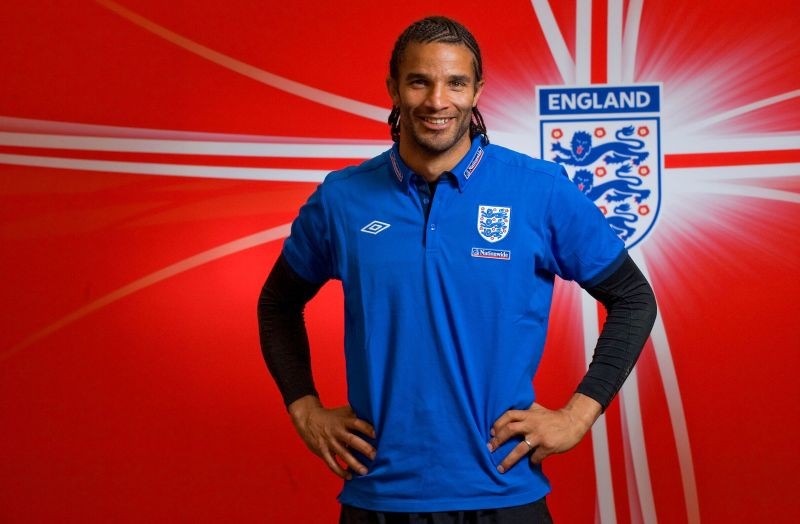 FILE PHOTO: England's goalkeeper David James poses for a photograph after a news conference at the Royal Bafokeng Sports Campus in Rustenburg, South Africa, June 25, 2010. Picture taken June 25, 2010. REUTERS/Michael Regan/Pool/File Photo