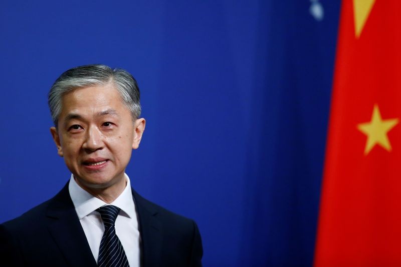 New spokesman for Chinese Foreign Ministry Wang Wenbin speaks during a news conference in Beijing, China on July 17, 2020. (REUTERS Photo)