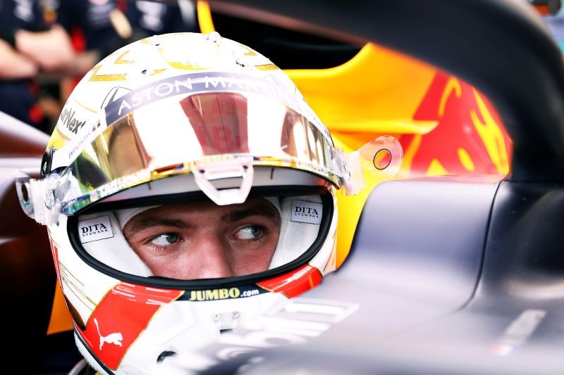 Red Bull's Max Verstappen during practice FIA/Handout via REUTERS