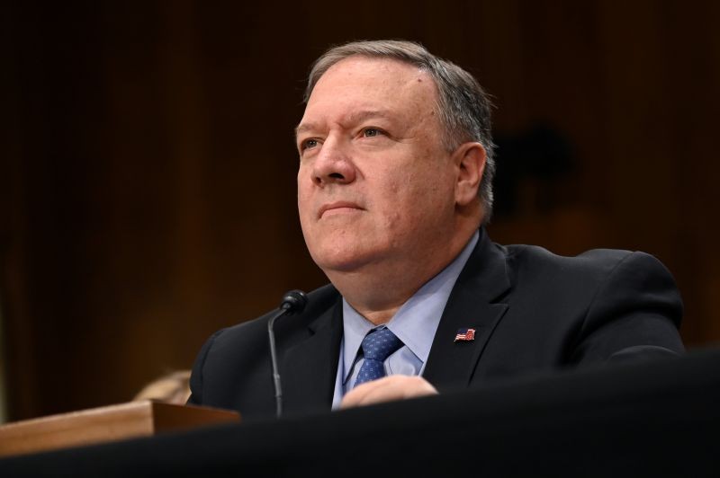 U.S. Secretary of State Mike Pompeo testifies before a Senate foreign Relations Committee hearing on the State Department budget request in Washington, US on April 10, 2019. (REUTERS File Photo)