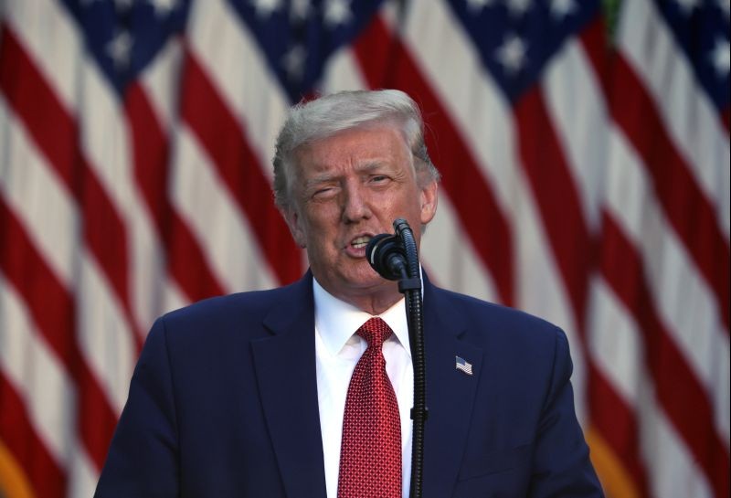 U.S. President Donald Trump speaks during a news conference in the Rose Garden at the White House in Washington, US on July 14. (REUTERS Photo)