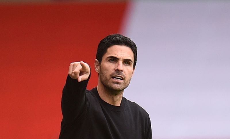 Arsenal manager Mikel Arteta, as play resumes behind closed doors following the outbreak of the coronavirus disease (COVID-19) Oli Scarff/Pool via REUTERS/File Photo