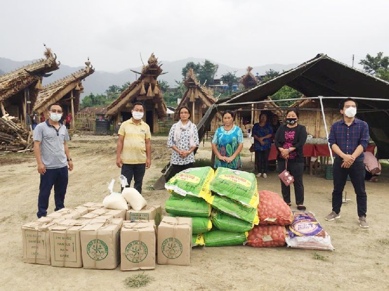 Naga Mothers’ Association in collaboration with the Salesians of Don Bosco Province distributed relief items to the quarantine centres and COVID Hospitals in the state. (Photo Courtesy: NMA)