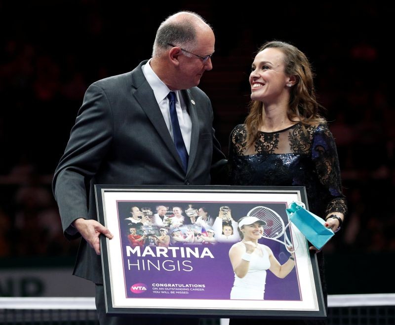 FILE PHOTO: Tennis - WTA Tour Finals - Singapore Indoor Stadium, Singapore - October 29, 2017. REUTERS/Edgar Su/File Photo