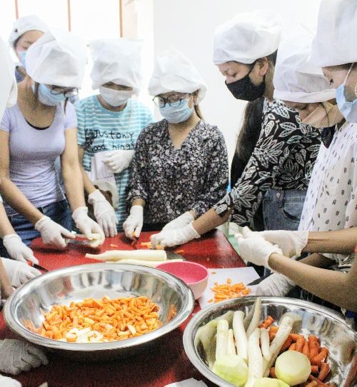 Participants making pickles and jams during the training on entrepreneurship development through value addition of products was organized by ECS and sponsored by ATMA Tuensang at CBLT Conference Hall, Tuensang on July 20. (Morung Photo)