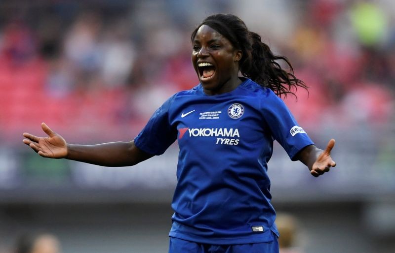 Chelsea’s Eniola Aluko celebrates after the match Action Images via Reuters/Tony O'Brien/File Photo