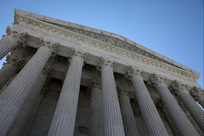 A general view of the U.S. Supreme Court building in Washington, US on July 2, 2020. (REUTERS File Photo)