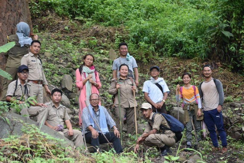 The team during the inspection of Nagaland Forest Management Project (NFMP) model sites in villages under Mokokchung. 