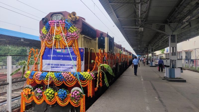 The Indian Railways handed over 10 locomotives to Bangladesh on July 27.