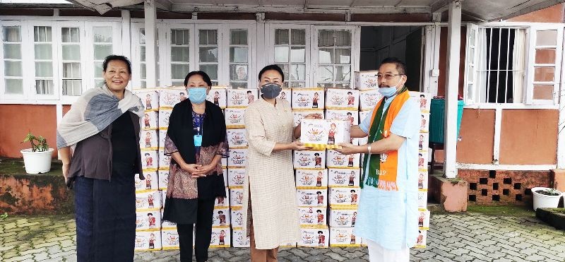 Advisor Khehovi and others during the handing over programme on July 18.