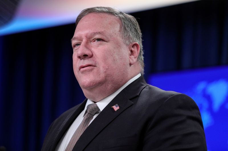 U.S. Secretary of State Mike Pompeo holds a news conference at the State Department in Washington, US on July 8. (REUTERS Photo)