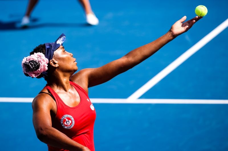 Tennis - 2020 World TeamTennis - The Greenbrier, West Virginia, United States - July 17, 2020 Venus Williams in action during the Washington Kastles vs Philadelphia Freedoms match Ryan Nixon/Handout via REUTERS
