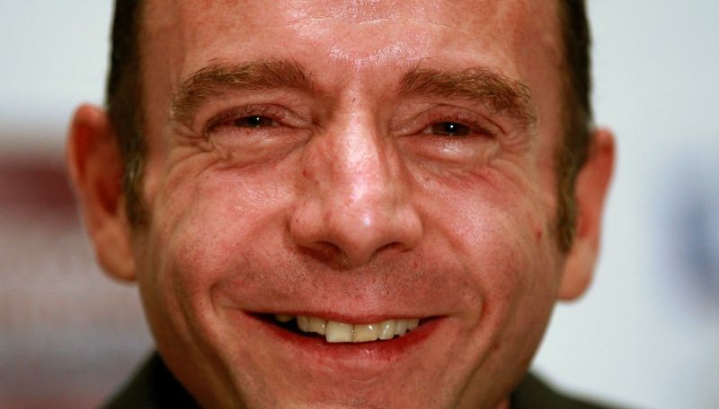 Timothy Brown, also known as "The Berlin Patient," smiles during a news conference held by the World AIDS Institute in Washington on July 24, 2012.  (REUTERS File Photo)