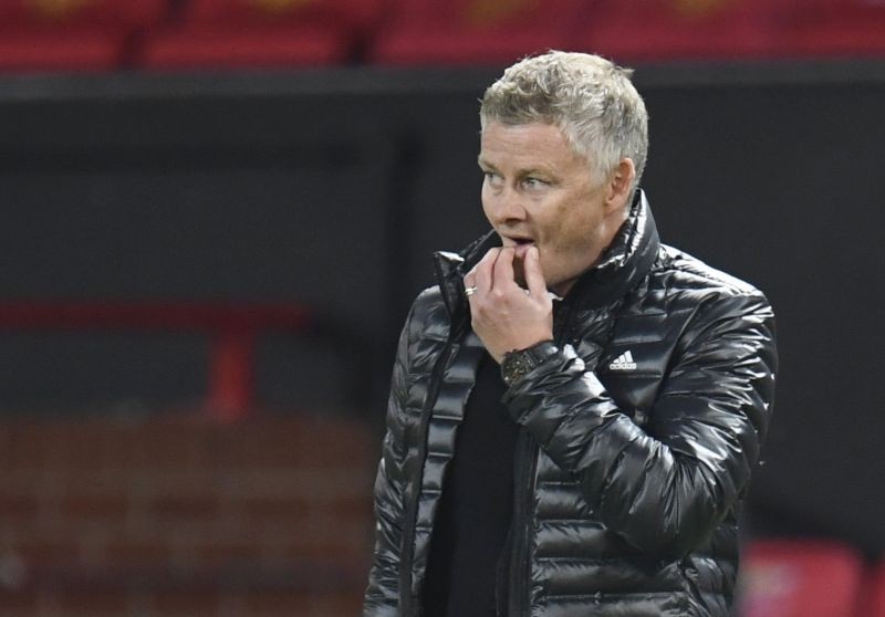Manchester United manager Ole Gunnar Solskjaer looks dejected after the match, as play resumes behind closed doors following the outbreak of the coronavirus disease (COVID-19) Pool via REUTERS/Peter Powell