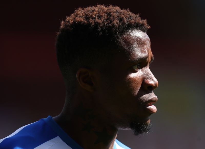 Crystal Palace's Wilfried Zaha, as play resumes behind closed doors following the outbreak of the coronavirus disease (COVID-19) Catherine Ivill/Pool via REUTERS