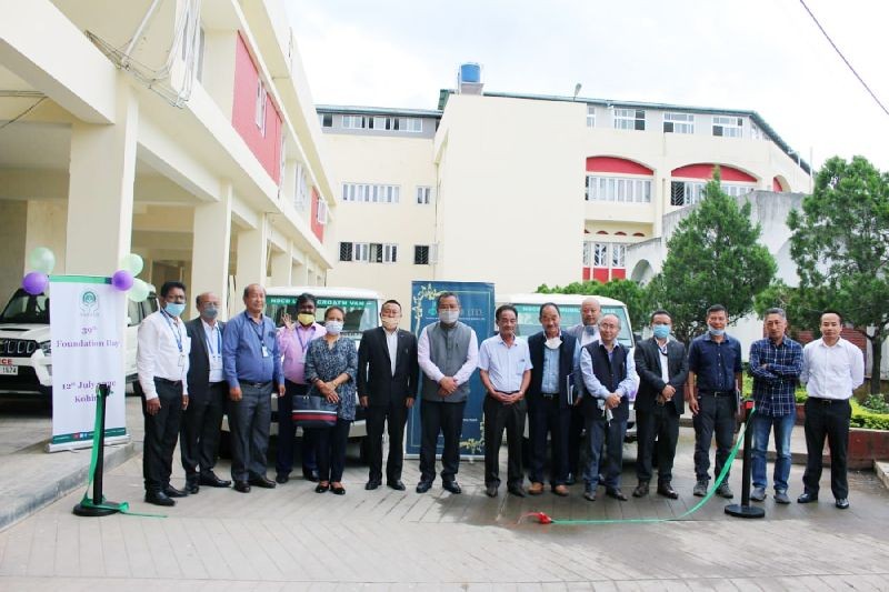 Nagaland Chief Secretary, T Temjen Toy, IAS with others during the commemoration of the 39th Foundation Day of NABARD in Civil Secretariat, Kohima on July 9.
