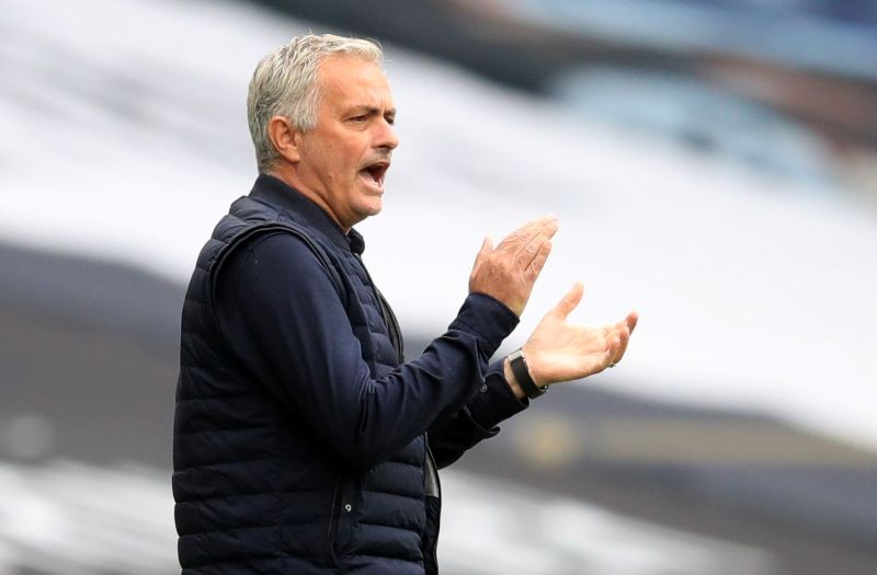 Tottenham Hotspur manager Jose Mourinho, as play resumes behind closed doors following the outbreak of the coronavirus disease (COVID-19) Pool via REUTERS/Adam Davy/File Photo