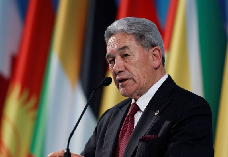 New Zealand's Foreign Minister Winston Peters speaks during a news conference after he attended an emergency meeting of the Organisation of Islamic Cooperation (OIC) in Istanbul, Turkey on March 22, 2019. (REUTERS File Photo)
