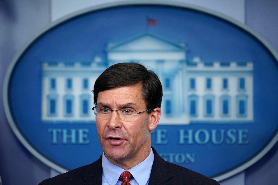 US Secretary of Defence Mark Esper. AFP File