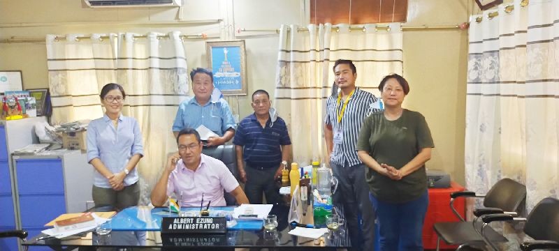 Members during the meeting held for A Better Dimapur initiative of 'Cleanest Colony in Dimapur Competition 2020'.